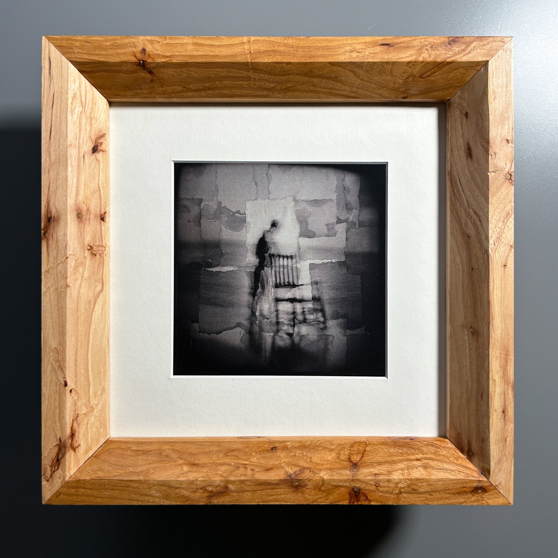 custom picture frame made in Europe Spalted maple 10x10 inches