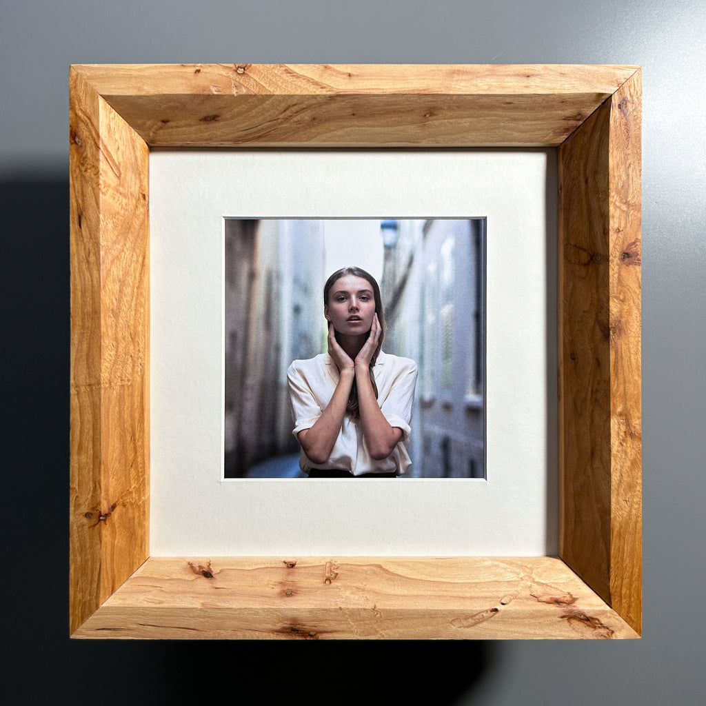 custom picture frame made in Europe Spalted maple 10x10 inches