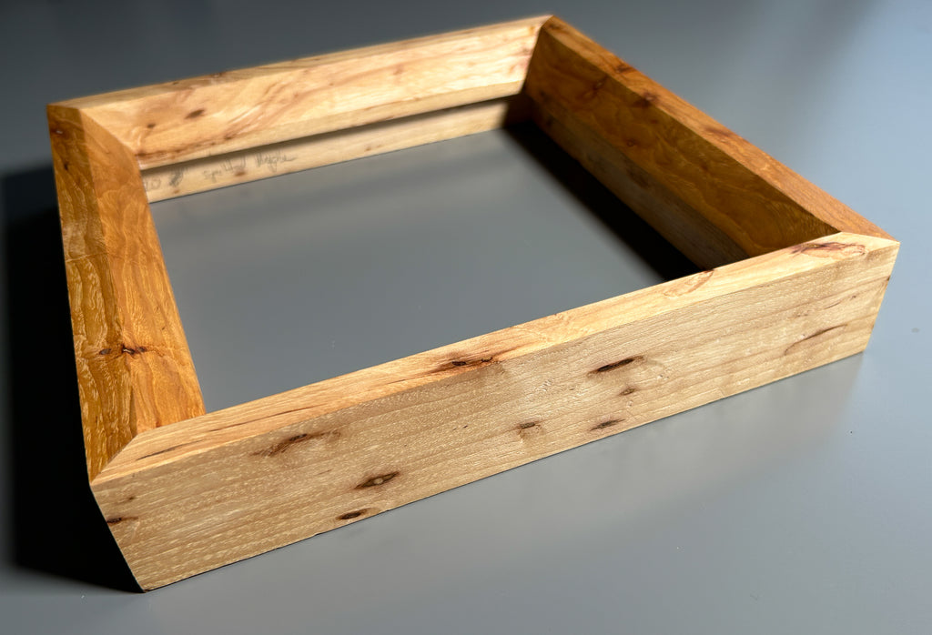 custom picture frame made in Europe Spalted maple 10x10 inches