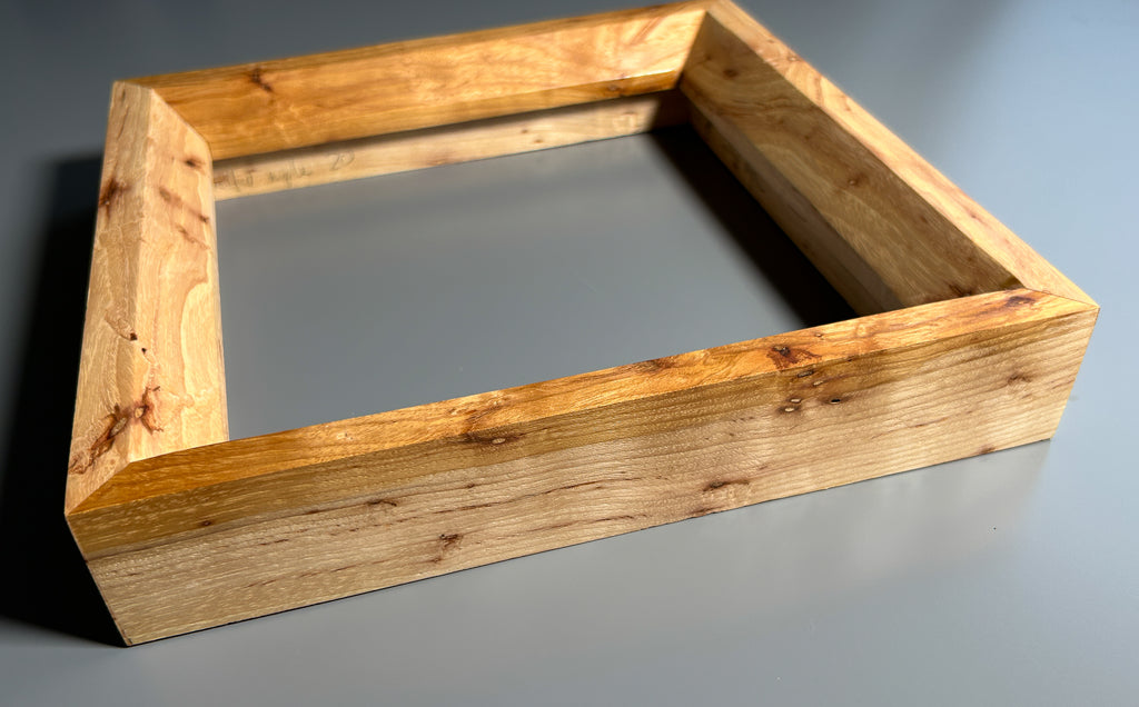 custom picture frame made in Europe Spalted maple 10x10 inches