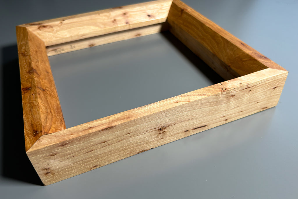 custom picture frame made in Europe Spalted maple 10x10 inches