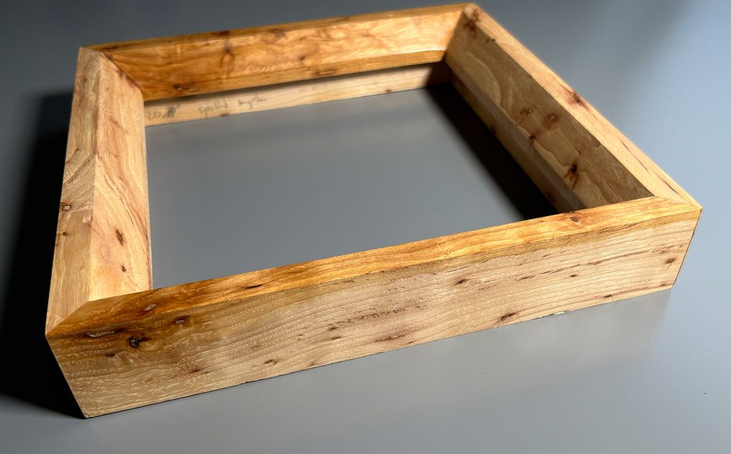 custom picture frame made in Europe Spalted maple 10x10 inches