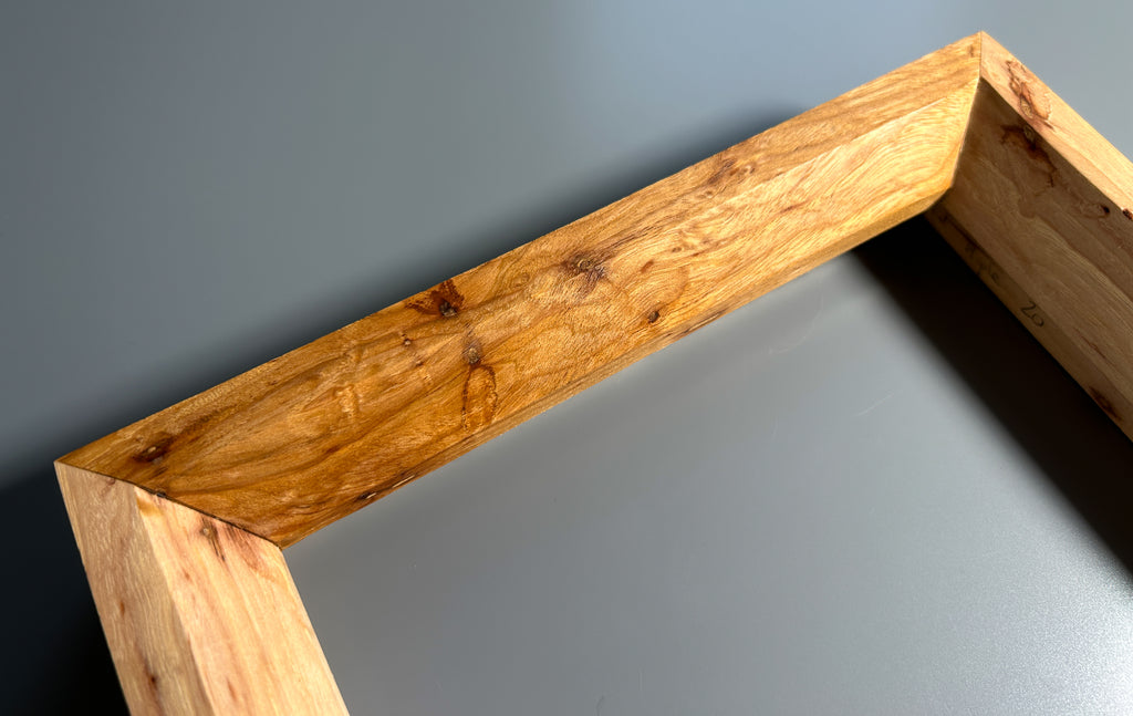 custom picture frame made in Europe Spalted maple 10x10 inches