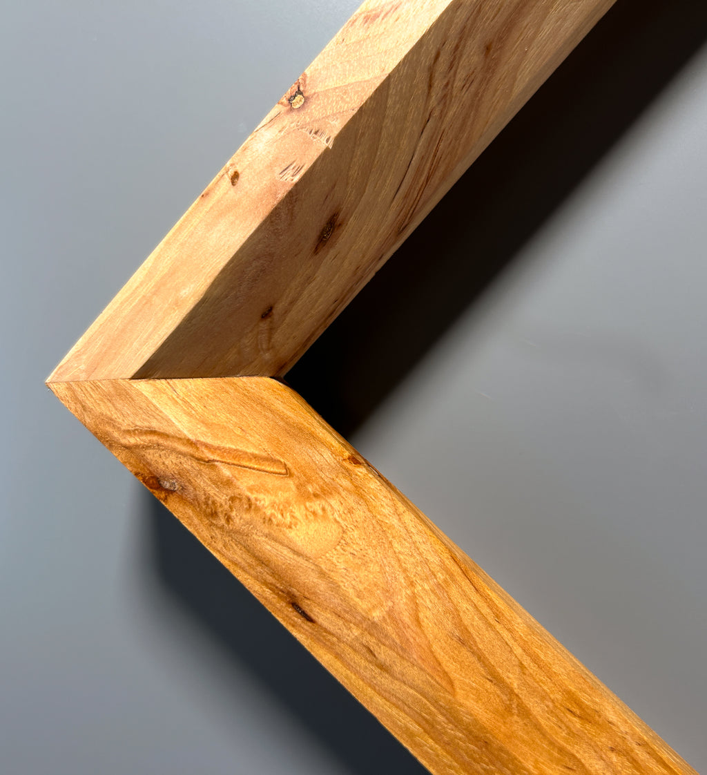 custom picture frame made in Europe Spalted maple 10x10 inches