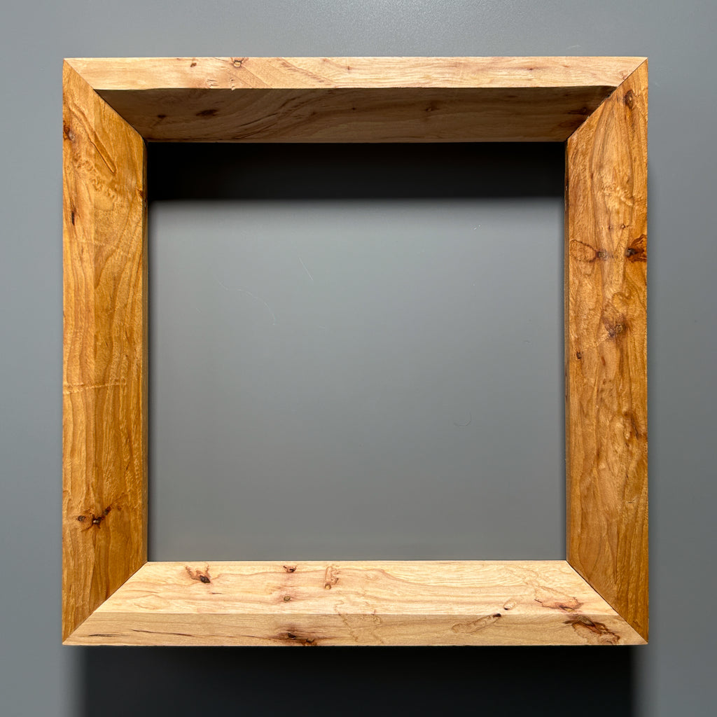custom picture frame made in Europe Spalted maple 10x10 inches