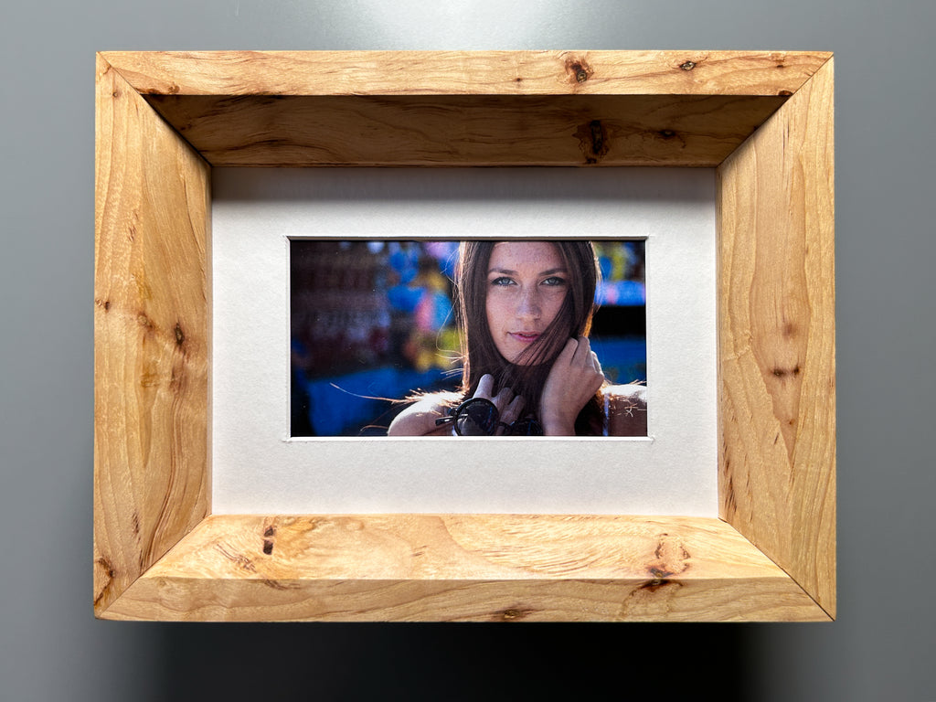 exotic hardwood picture frame Spalted Maple 5x7 inches