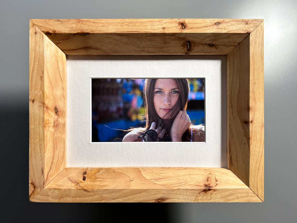 exotic hardwood picture frame Spalted Maple 5x7 inches