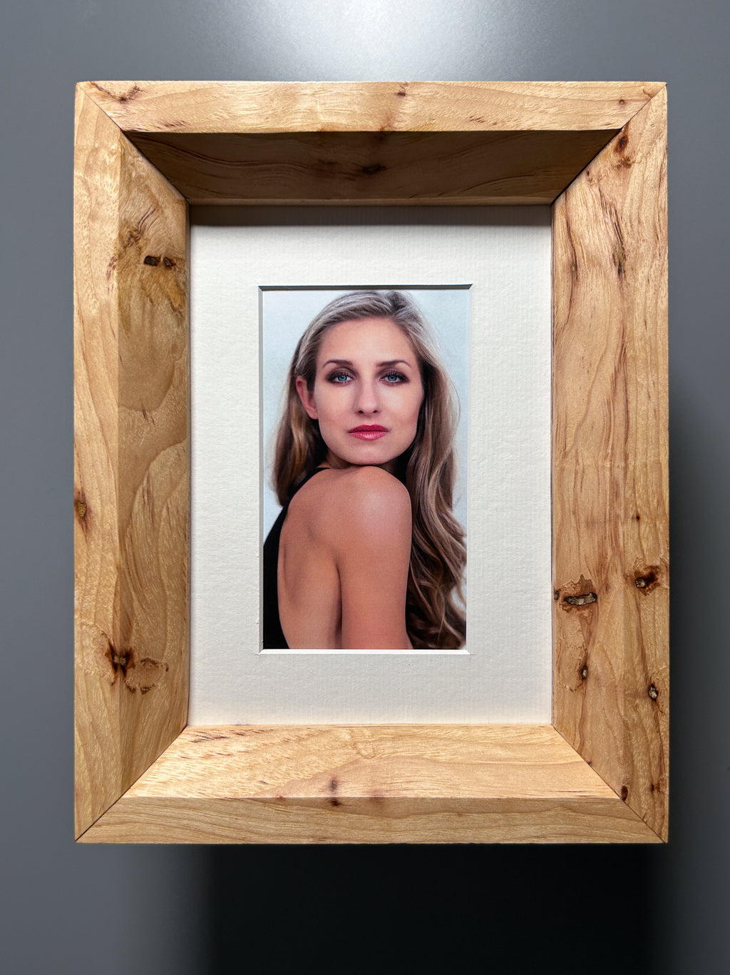 exotic hardwood picture frame Spalted Maple 5x7 inches