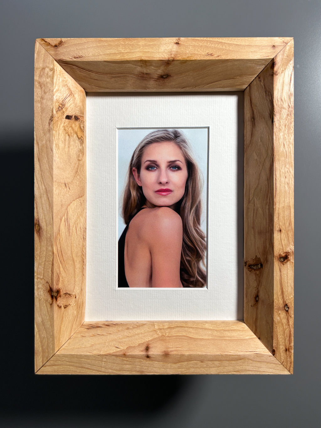 exotic hardwood picture frame Spalted Maple 5x7 inches