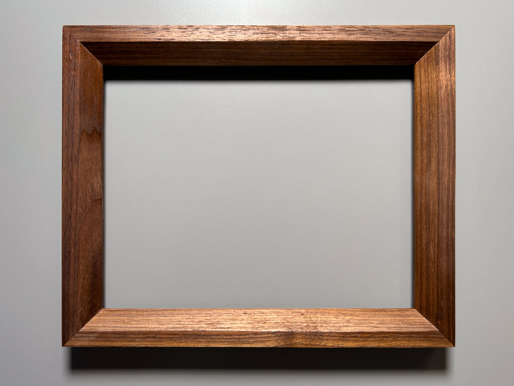 fine art frame handcrafted by artisan walnut 8x10 inches