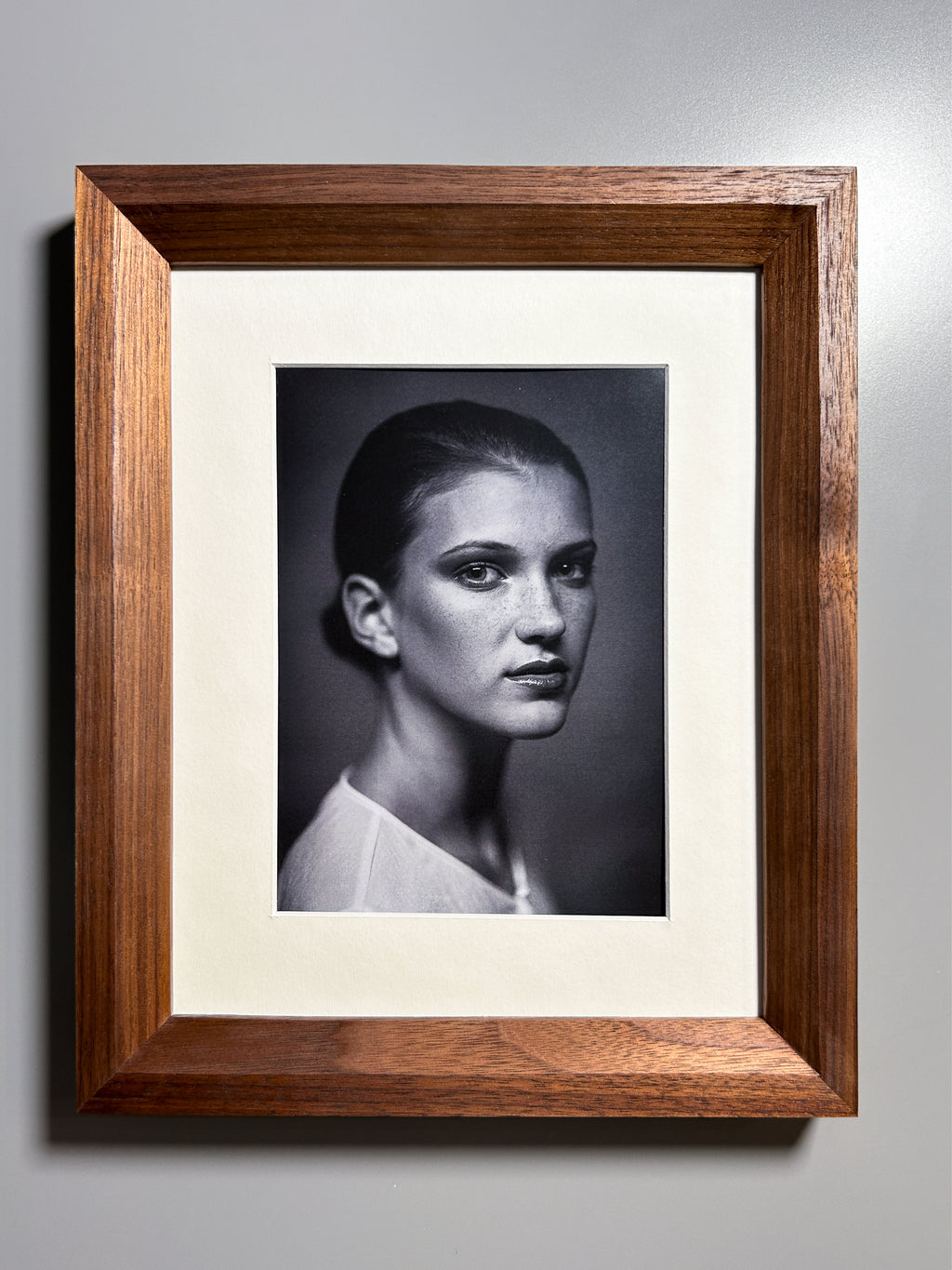 fine art frame handcrafted by artisan walnut 8x10 inches