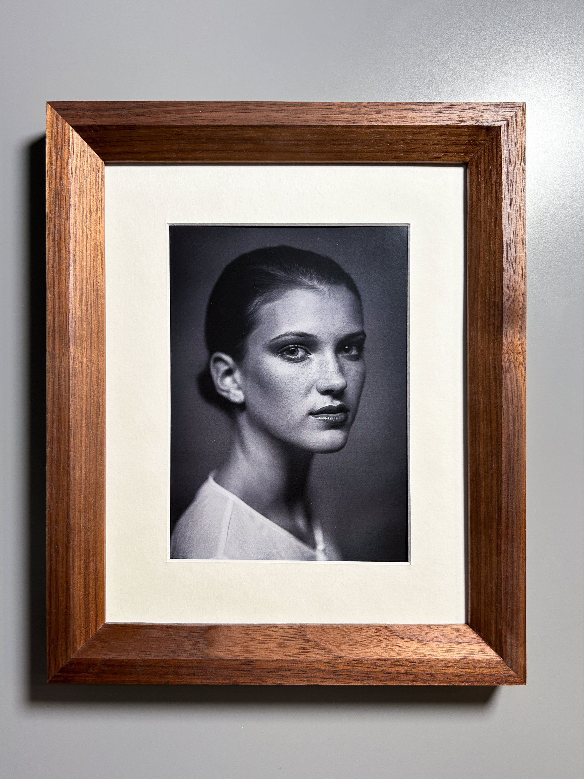 fine art frame handcrafted by artisan walnut 8x10 inches