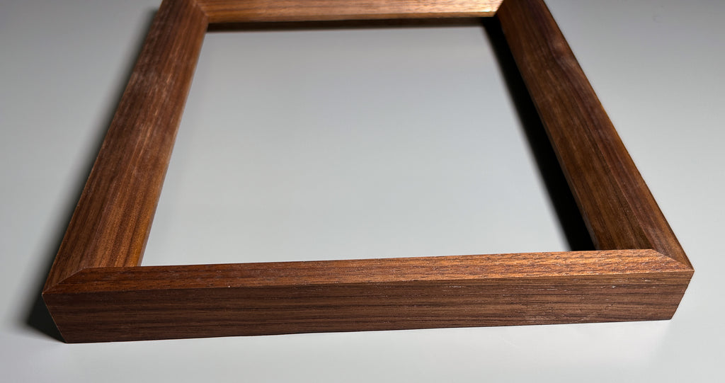 fine art frame handcrafted by artisan walnut 8x10 inches