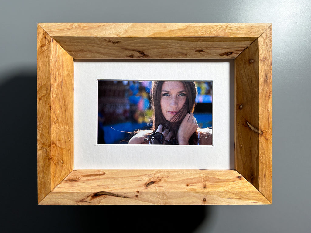 handmade Spalted Maple picture frame 5x7 inches