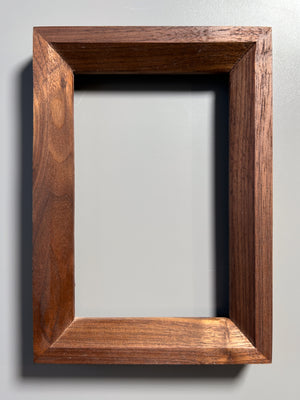 handmade wooden picture frame walnut 4x6 inches