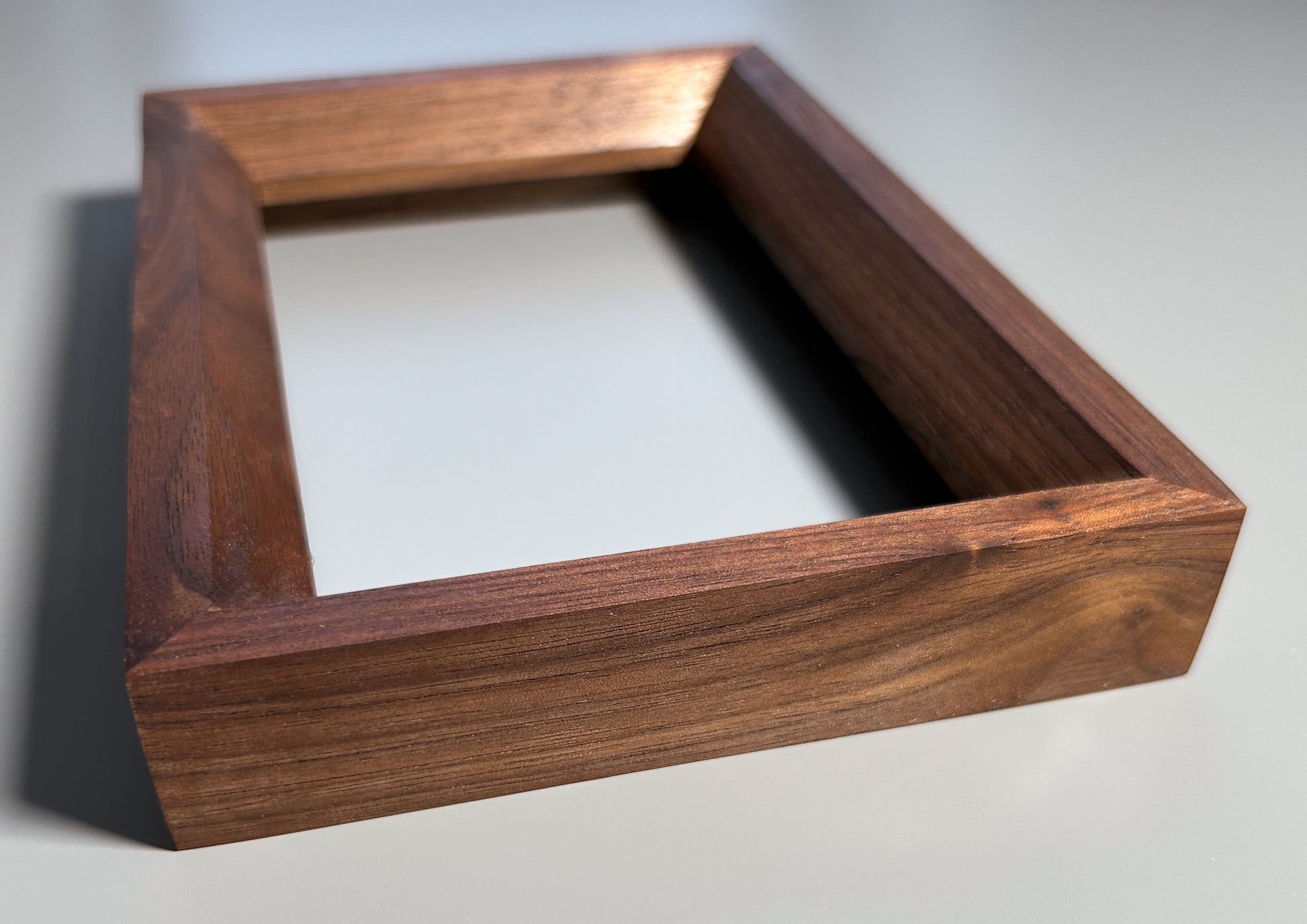 handmade wooden picture frame walnut 4x6 inches