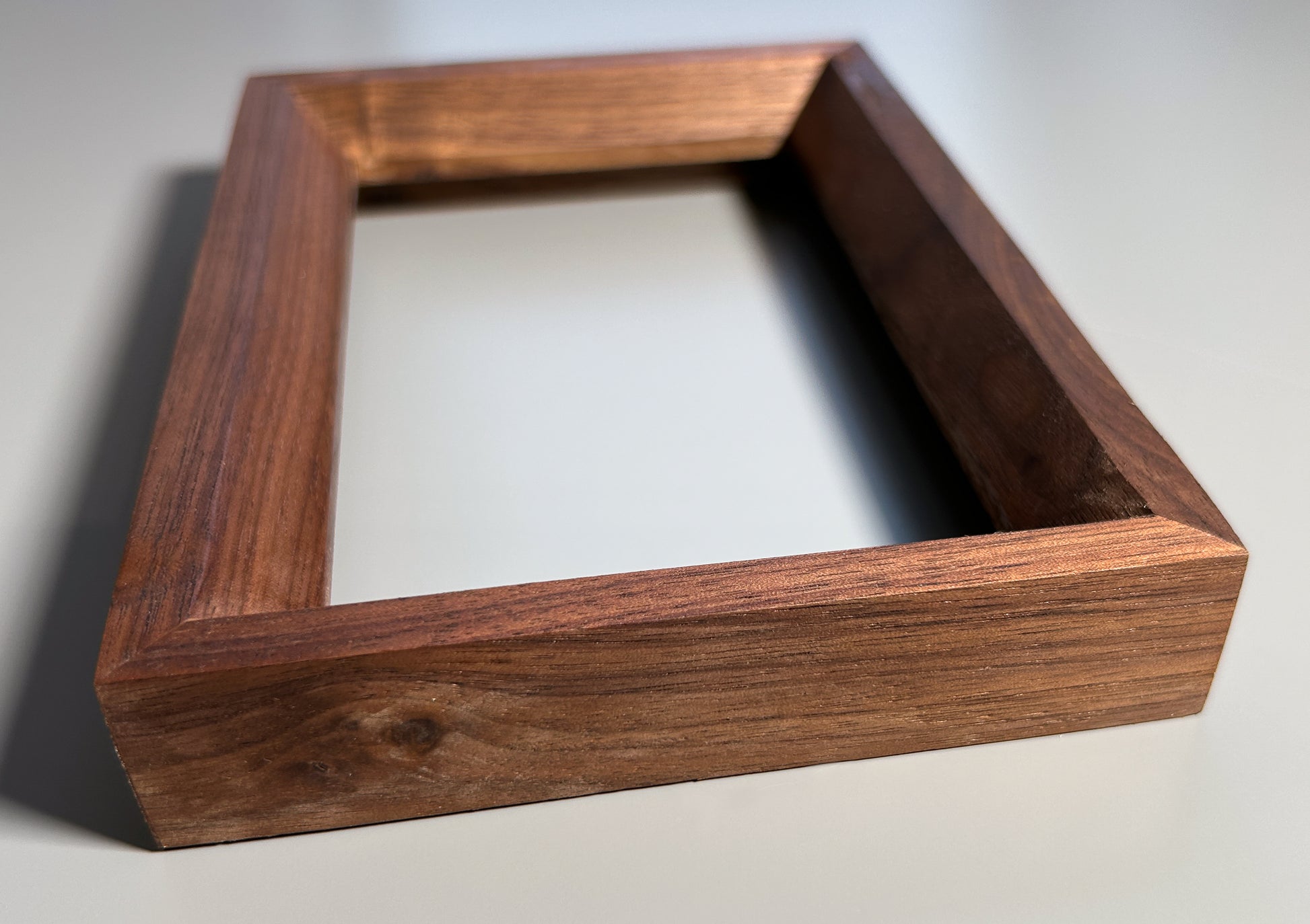 handmade wooden picture frame walnut 4x6 inches