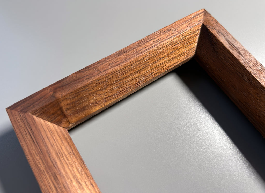 handmade wooden picture frame walnut 4x6 inches