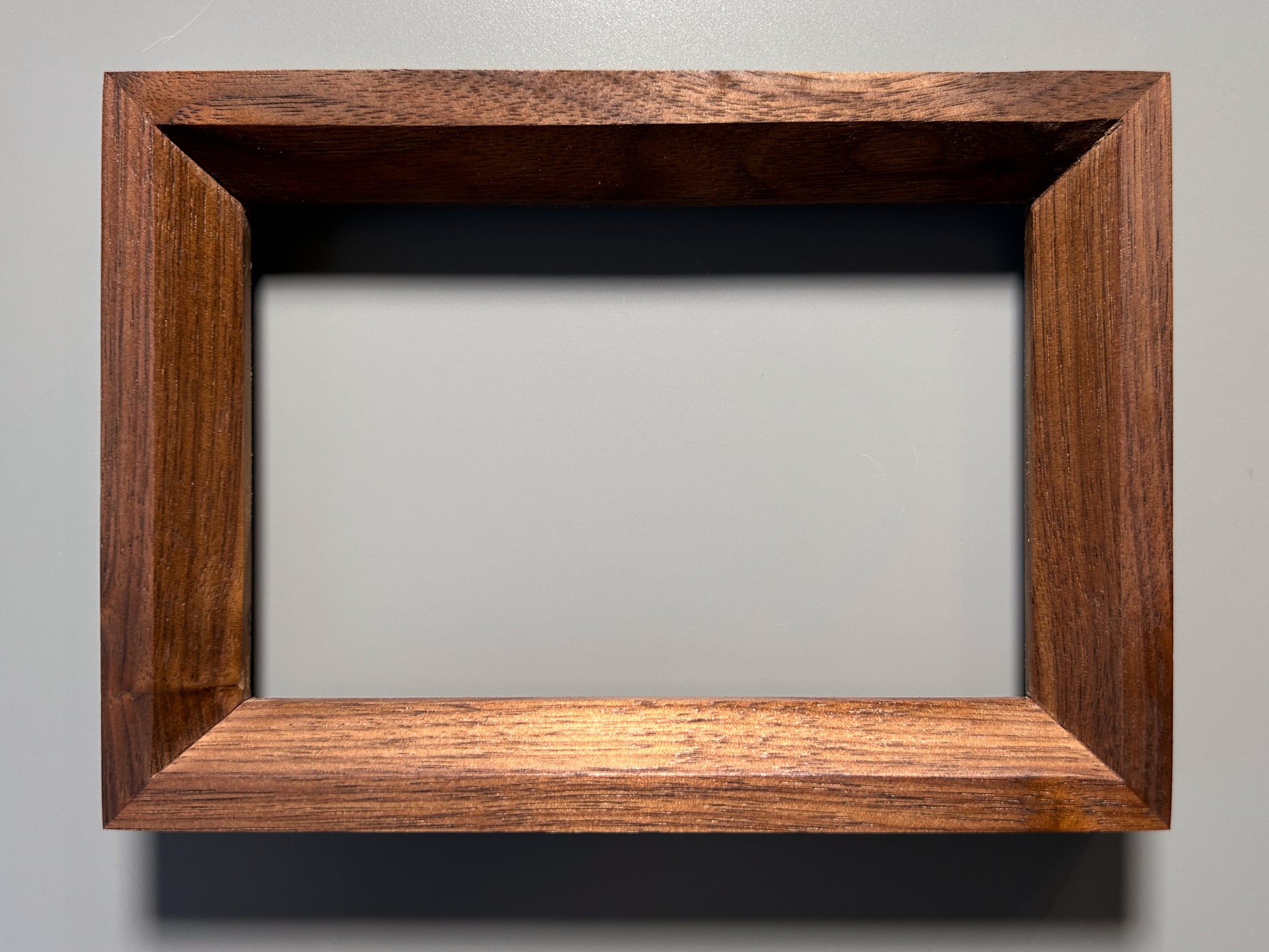 handmade wooden picture frame walnut 4x6 inches