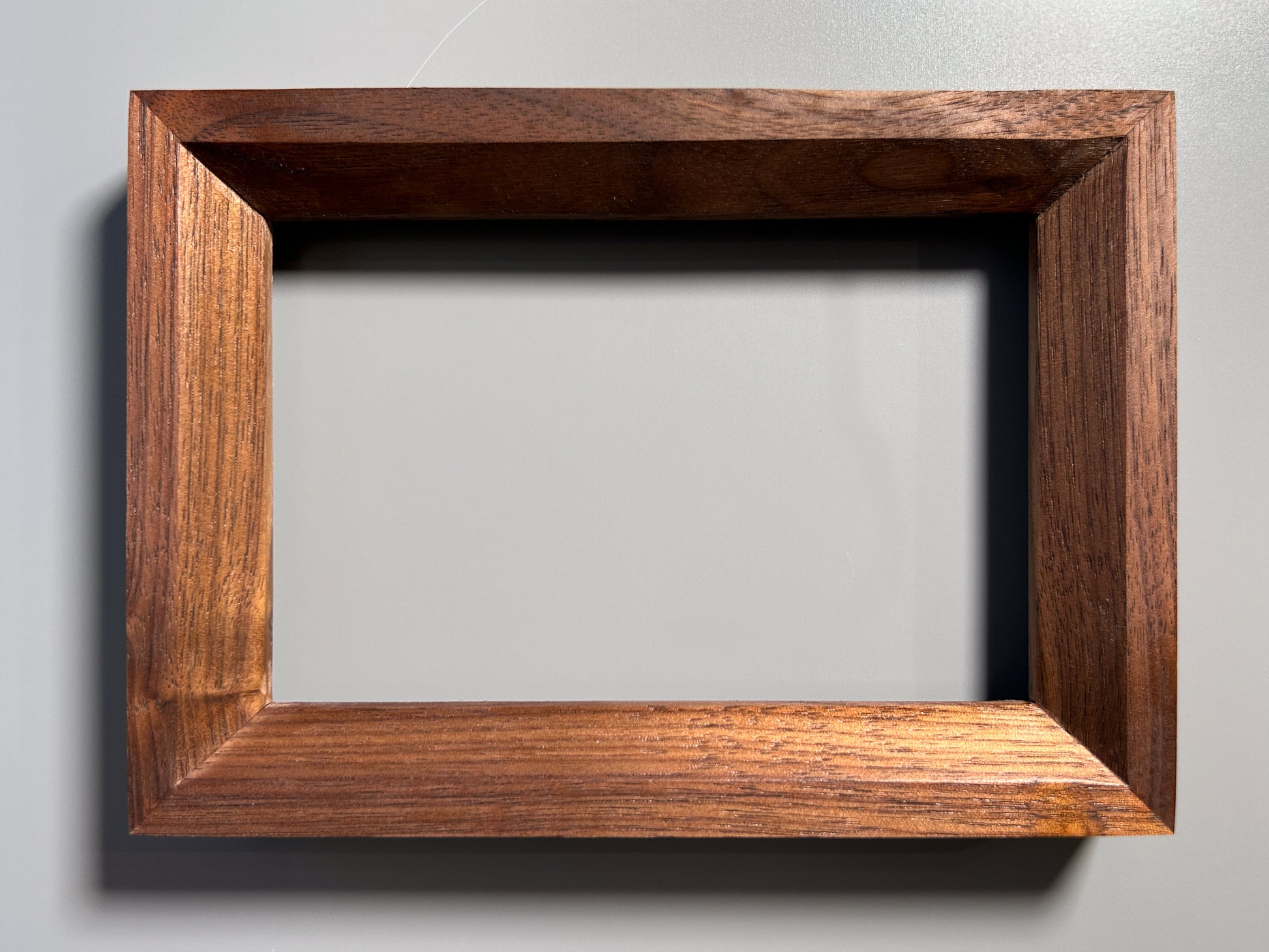 handmade wooden picture frame walnut 4x6 inches