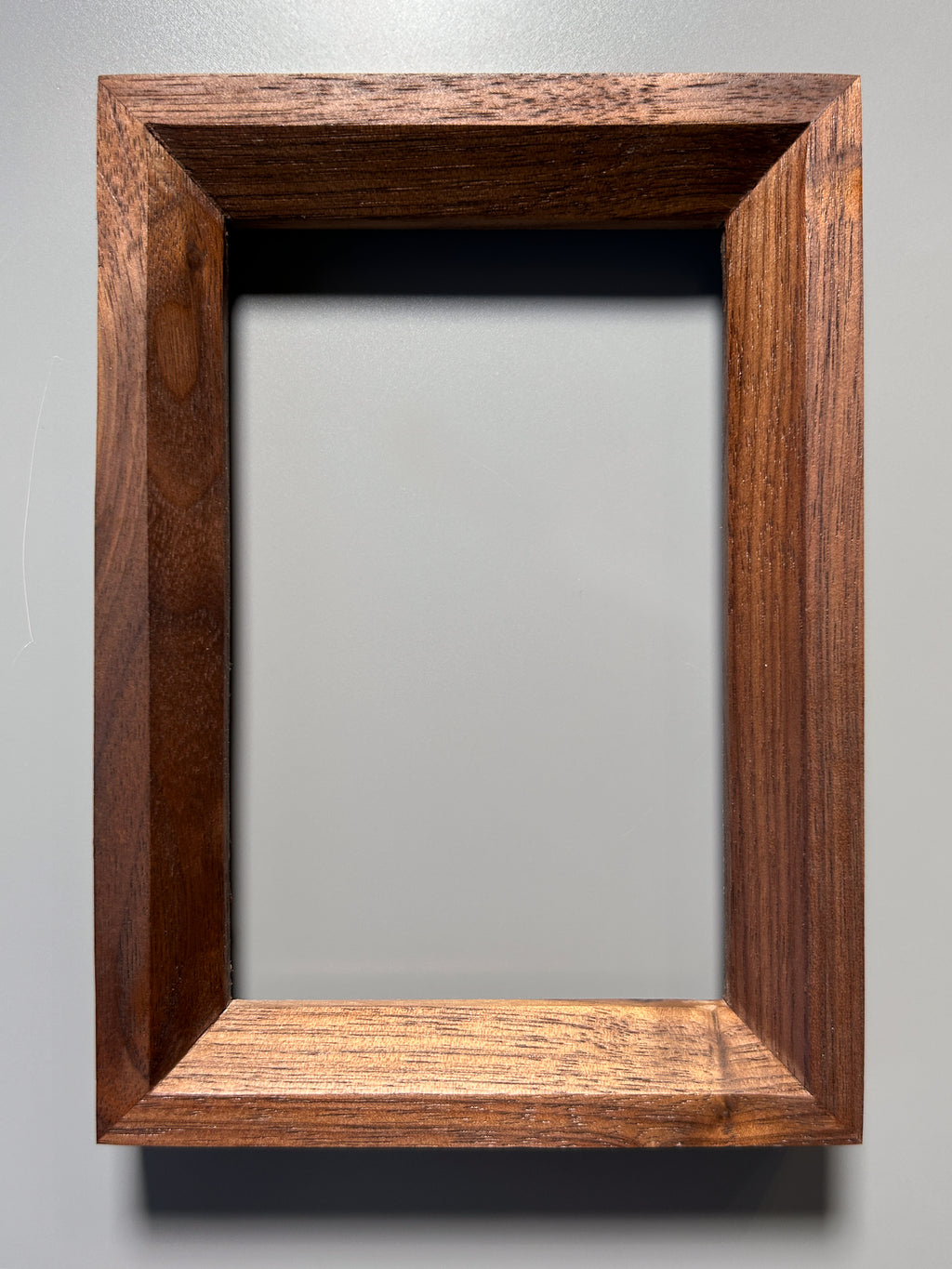 handmade wooden picture frame walnut 4x6 inches