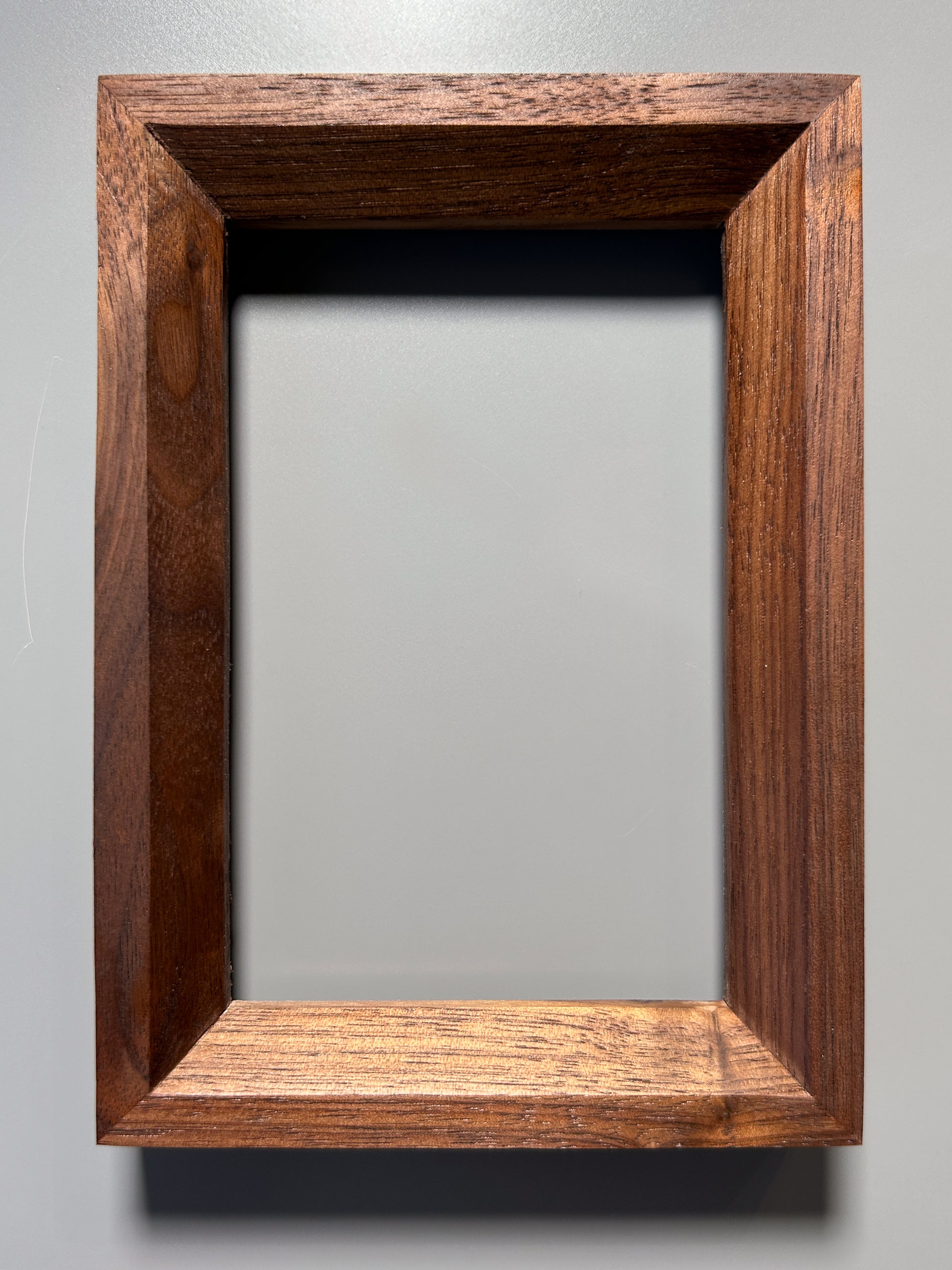 handmade wooden picture frame walnut 4x6 inches