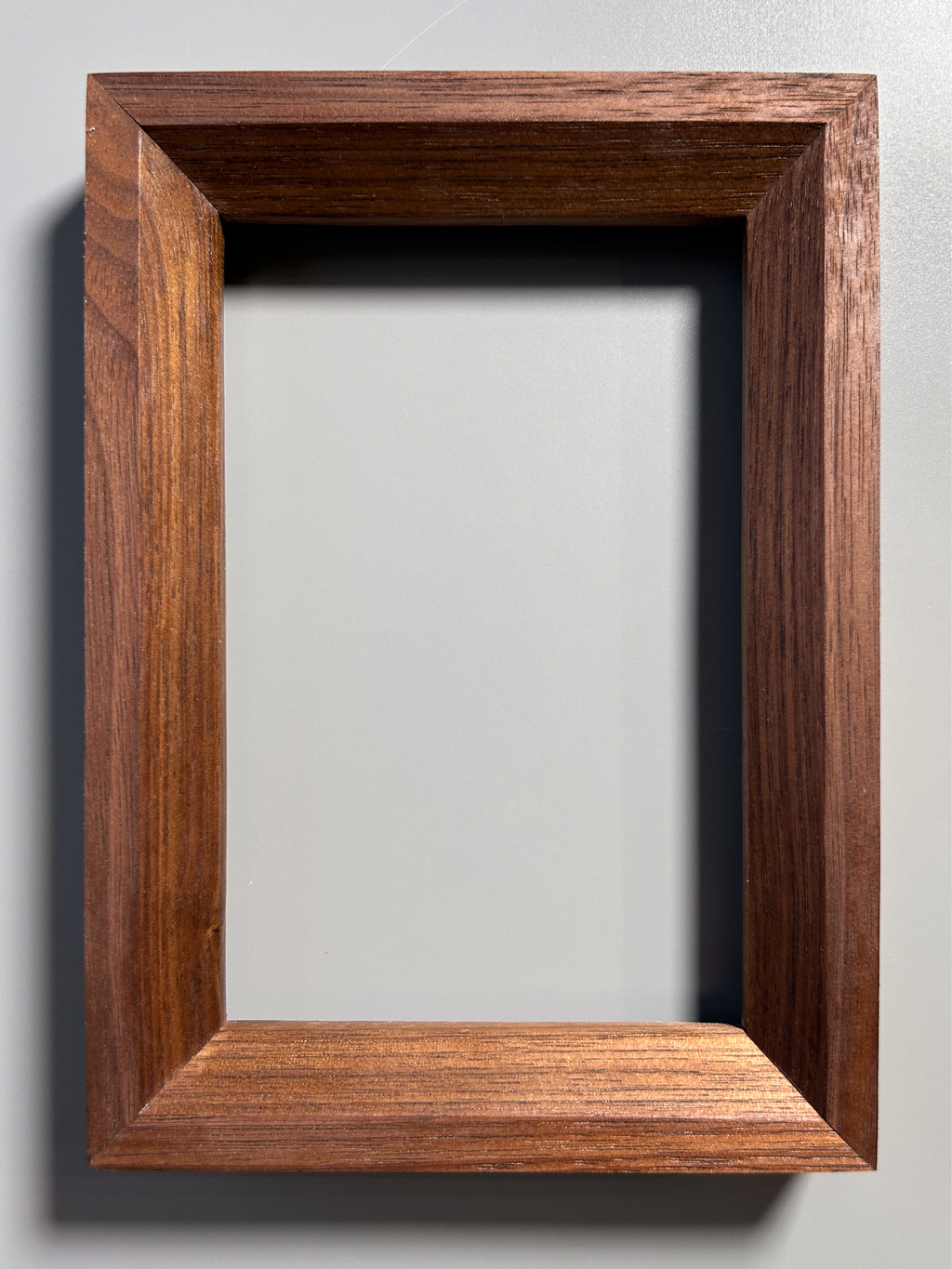 handmade wooden picture frame walnut 4x6 inches