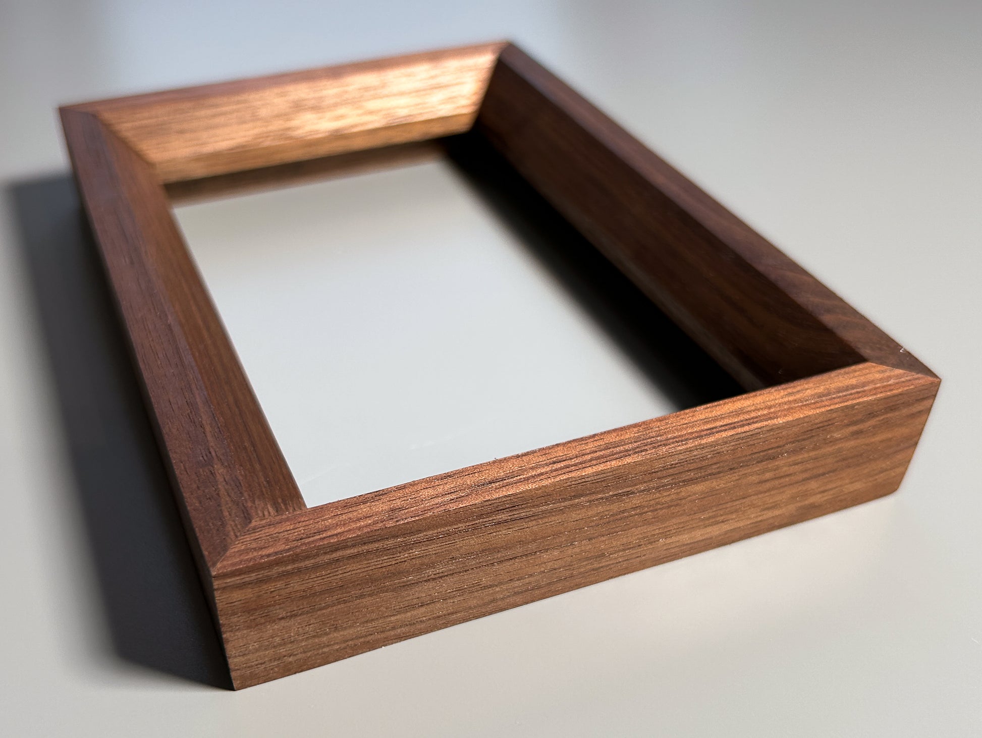 handmade wooden picture frame walnut 4x6 inches