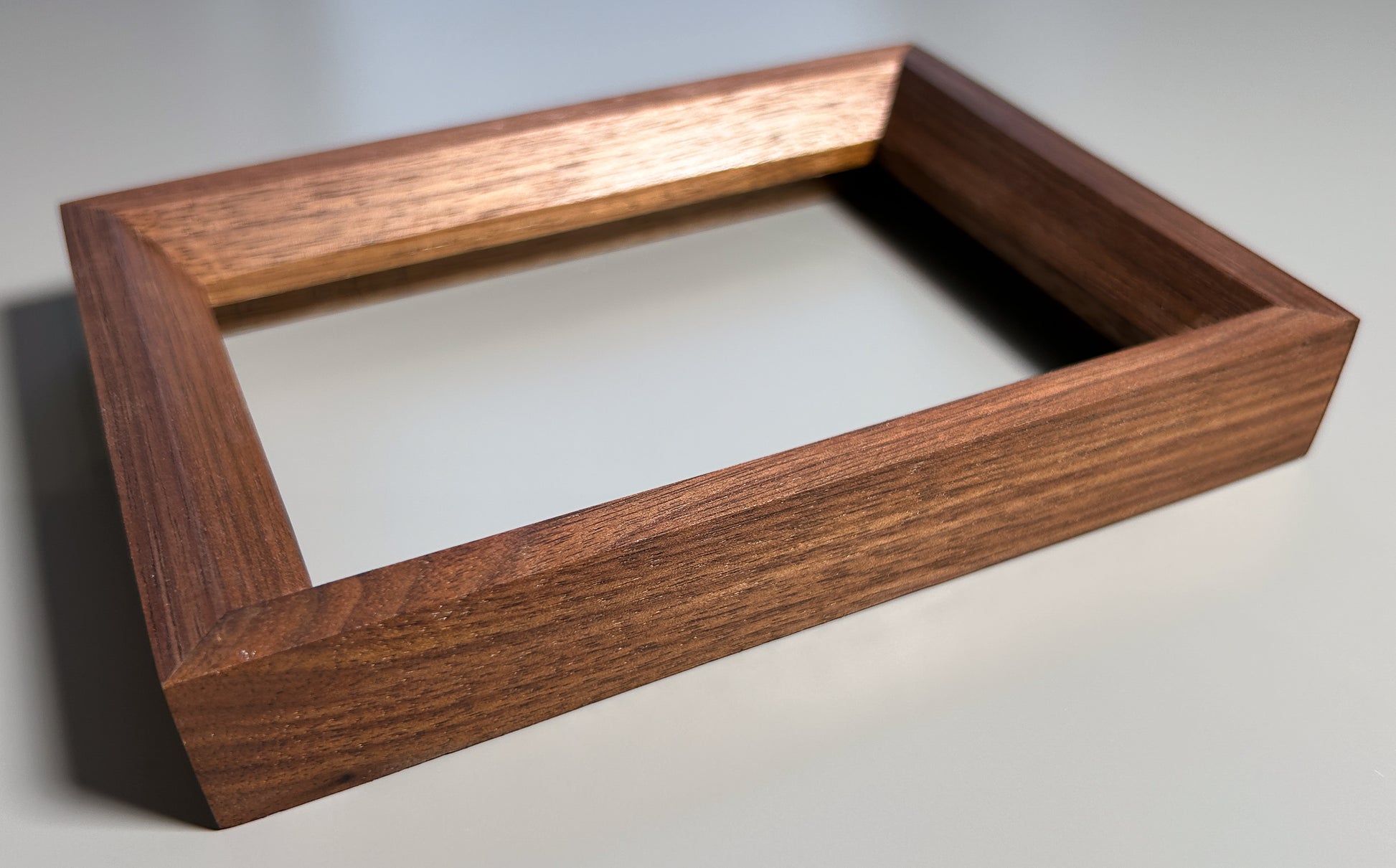 handmade wooden picture frame walnut 4x6 inches