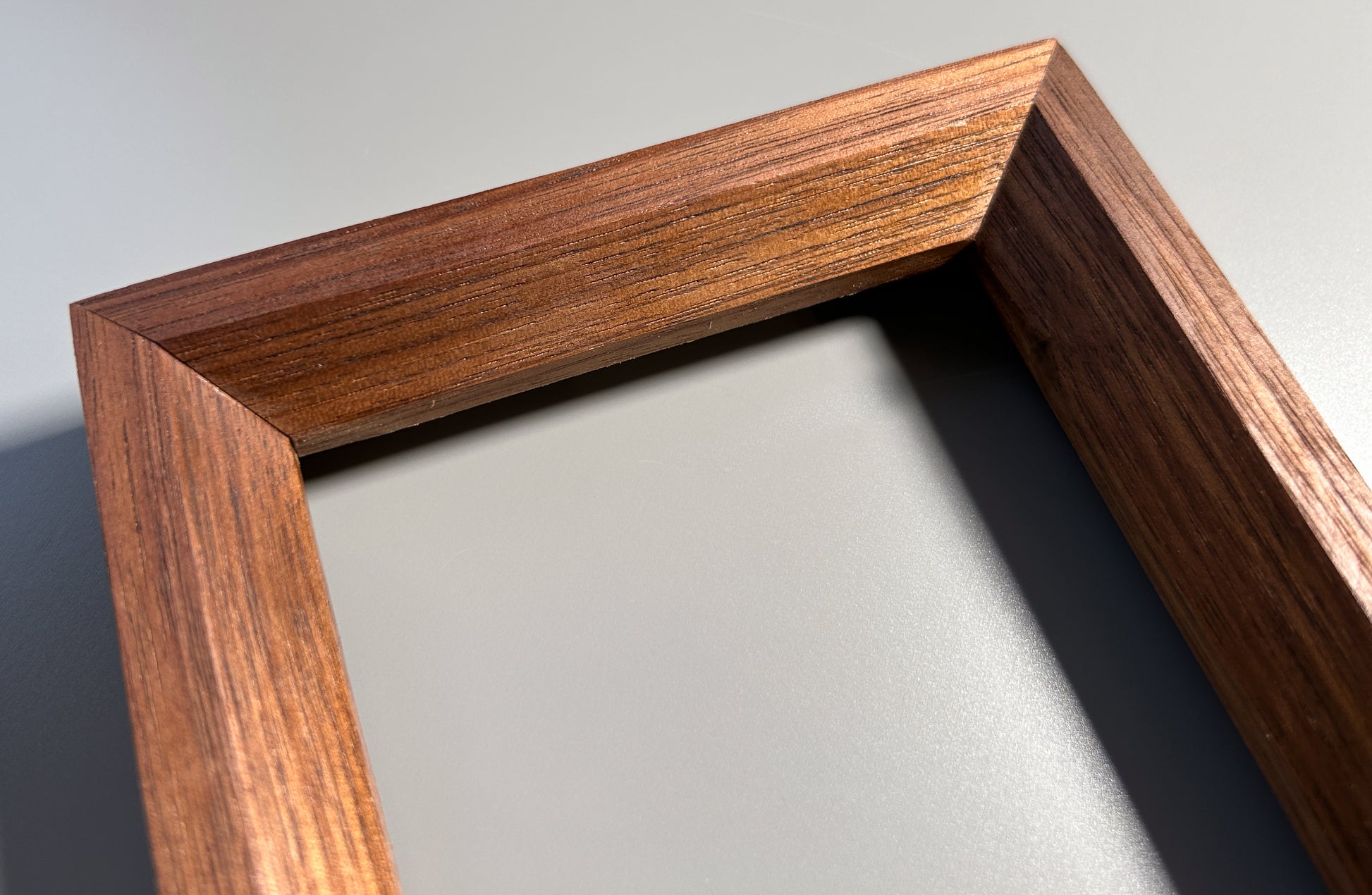 handmade wooden picture frame walnut 4x6 inches