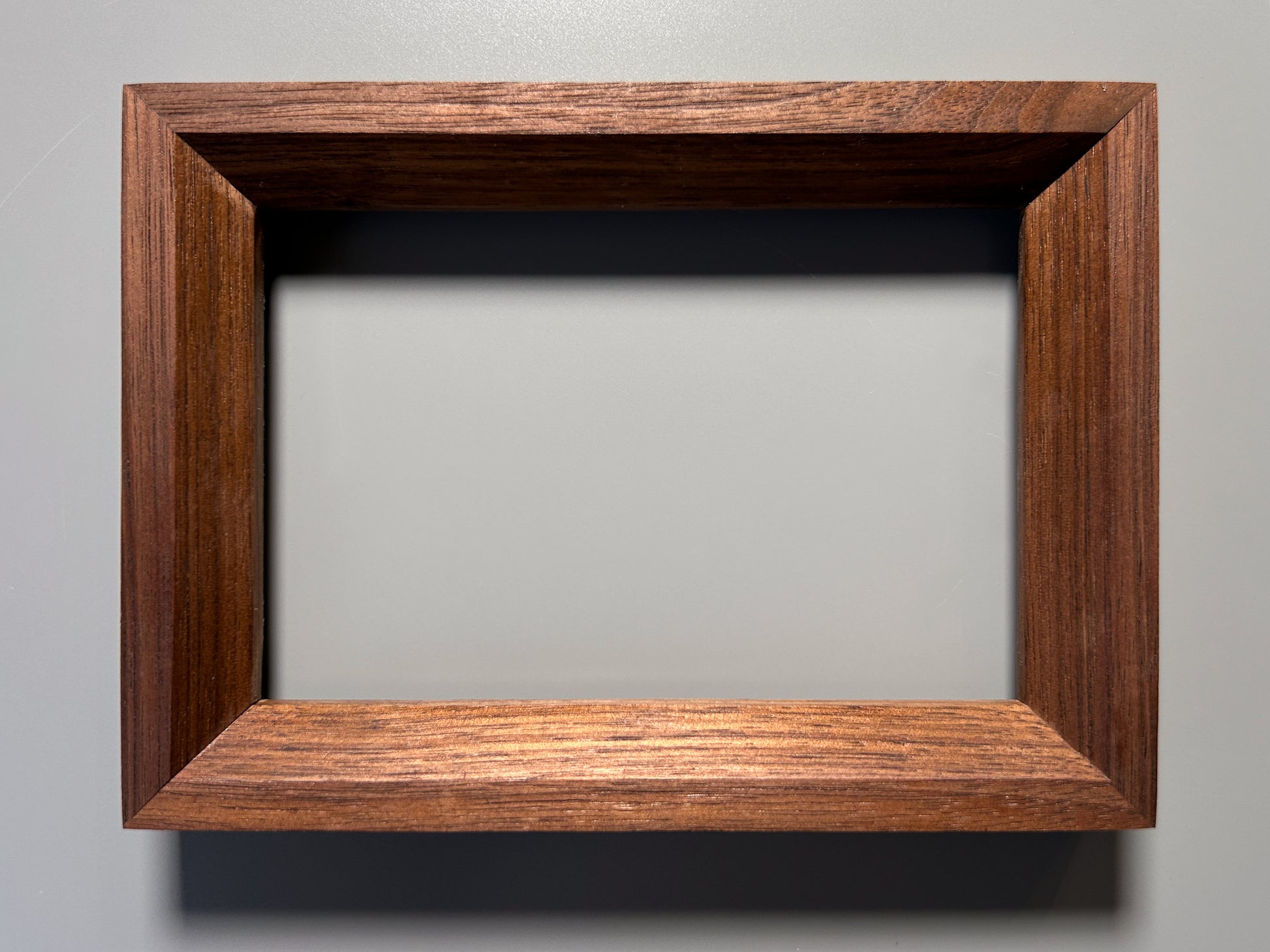 handmade wooden picture frame walnut 4x6 inches