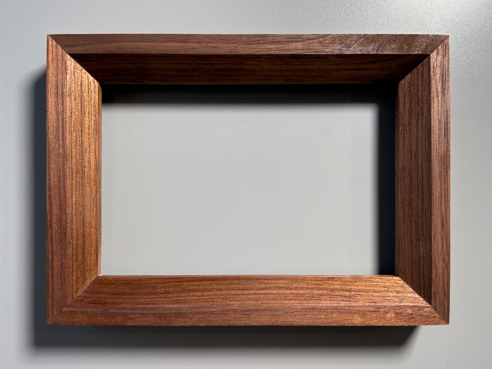 handmade wooden picture frame walnut 4x6 inches
