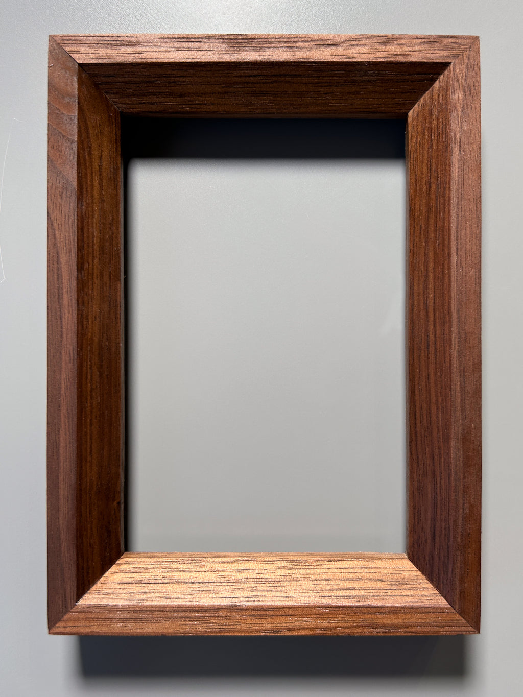 handmade wooden picture frame walnut 4x6 inches