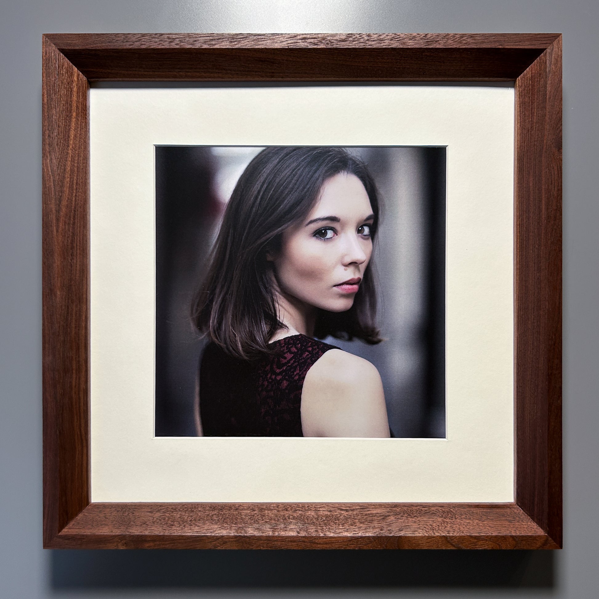 heirloom quality handmade frame Walnut 12x12 inches