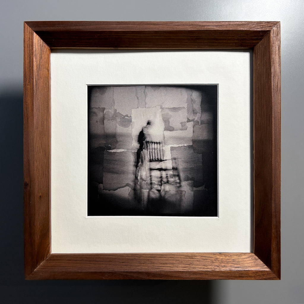 natural wood grain picture frame walnut 10x10 inches