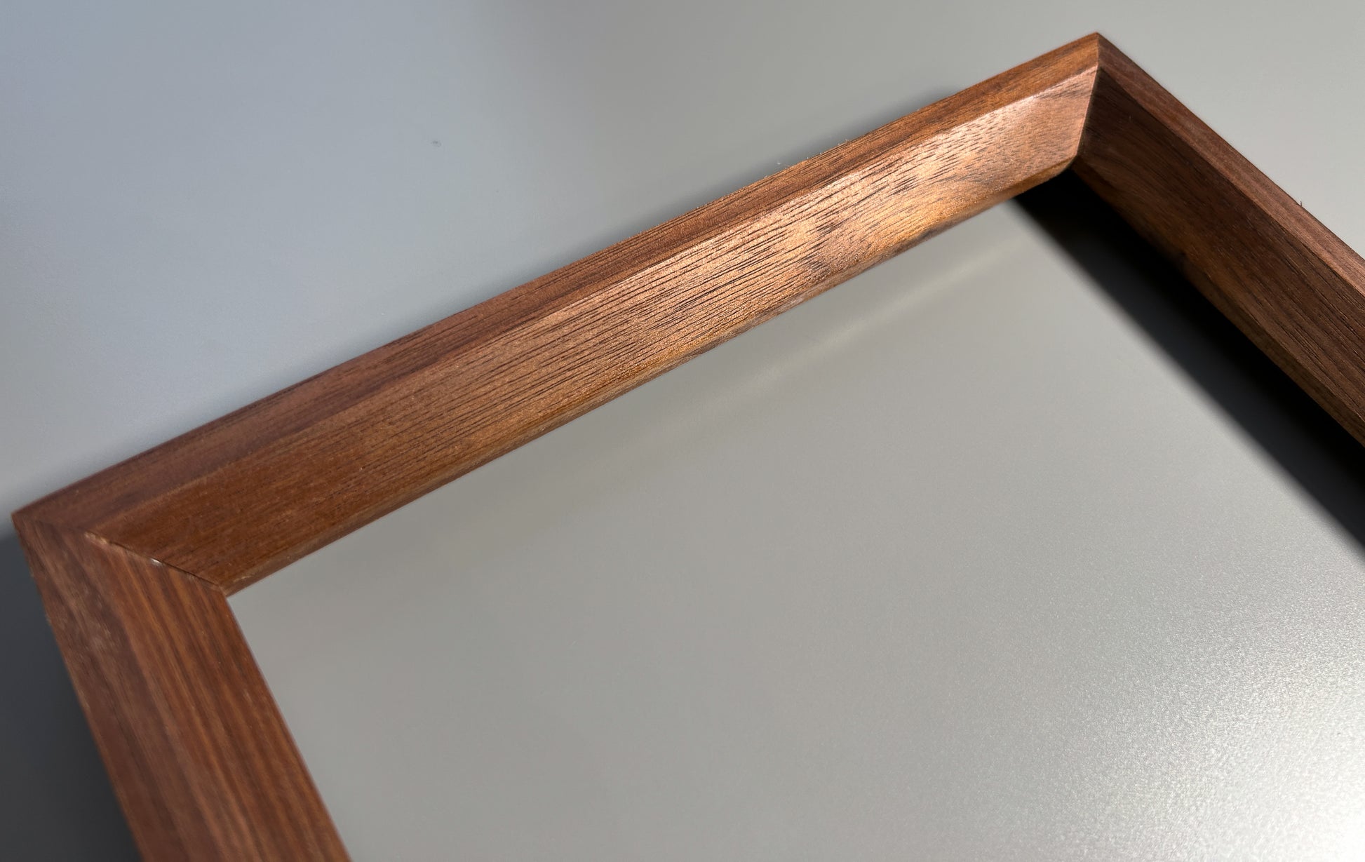 natural wood grain picture frame walnut 10x10 inches