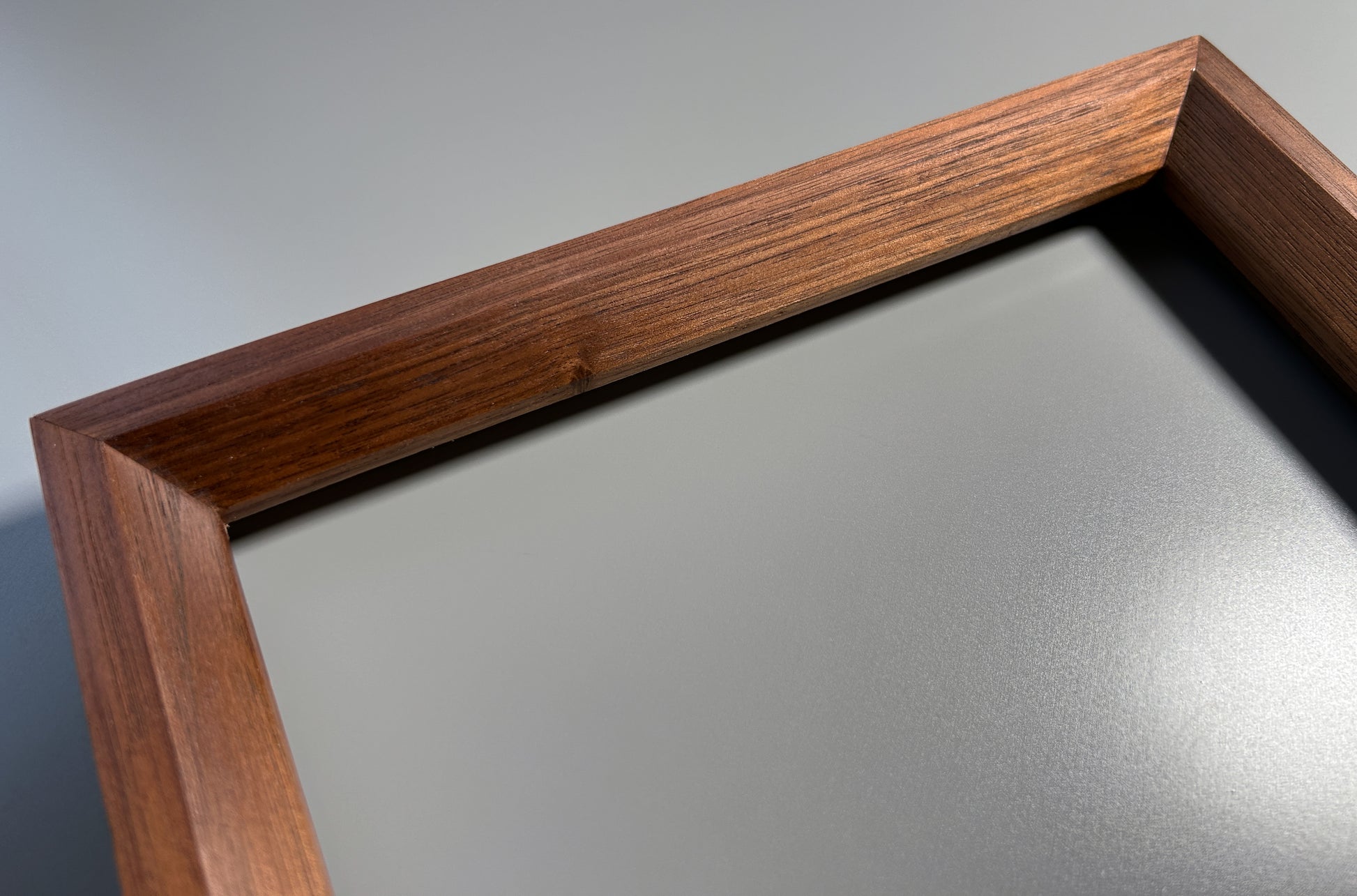 natural wood grain picture frame walnut 10x10 inches