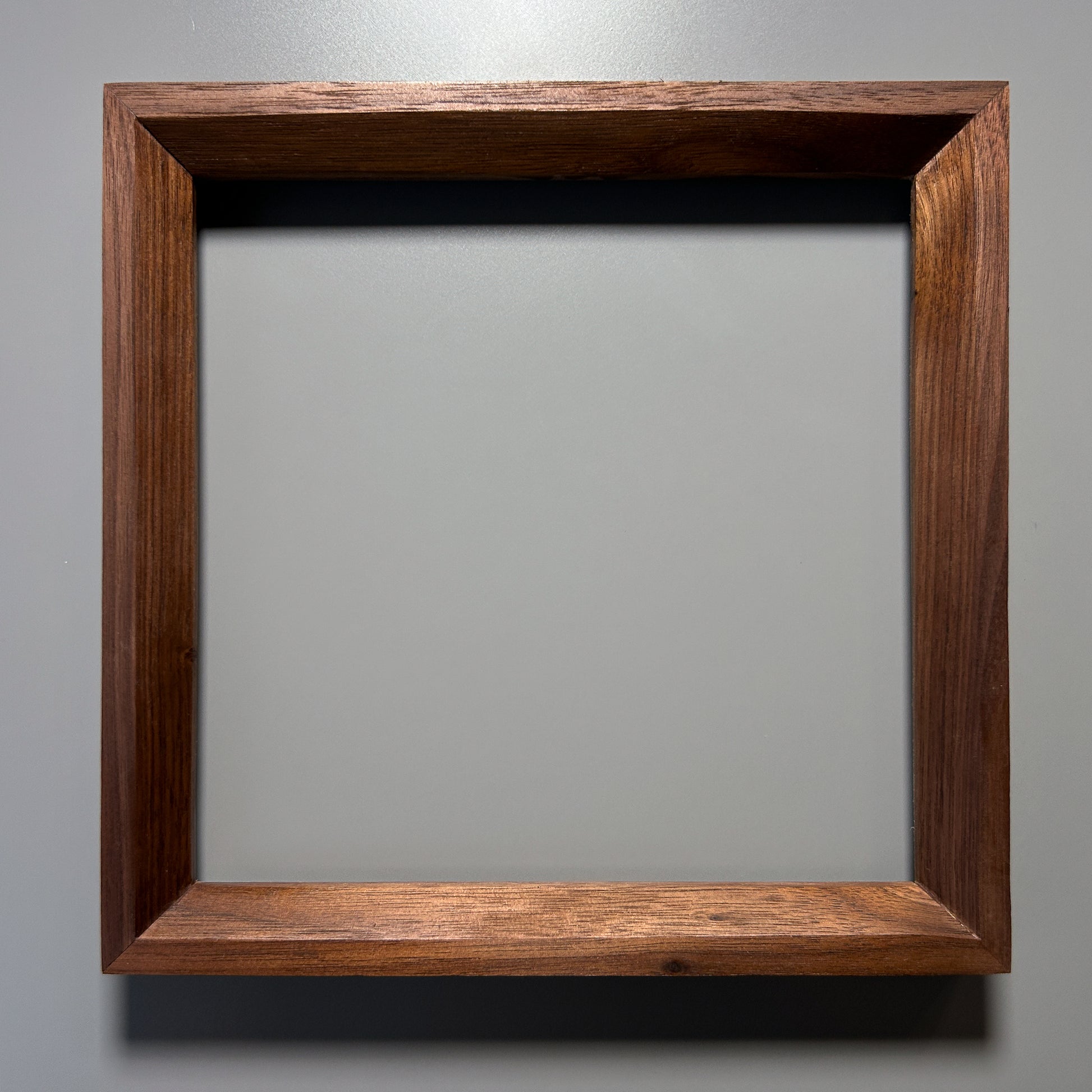 natural wood grain picture frame walnut 10x10 inches