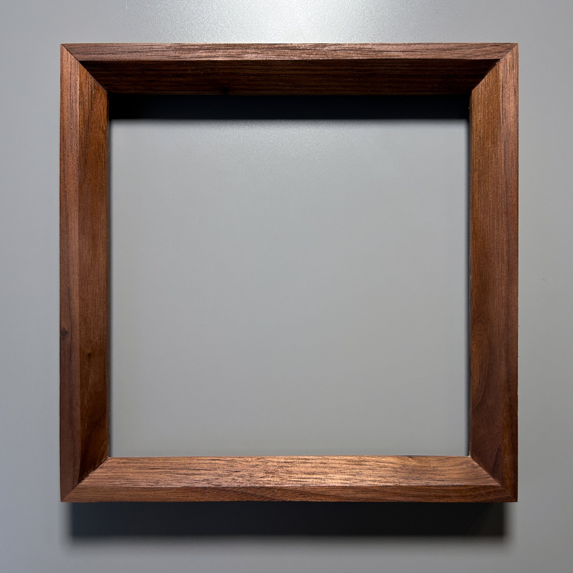 natural wood grain picture frame walnut 10x10 inches