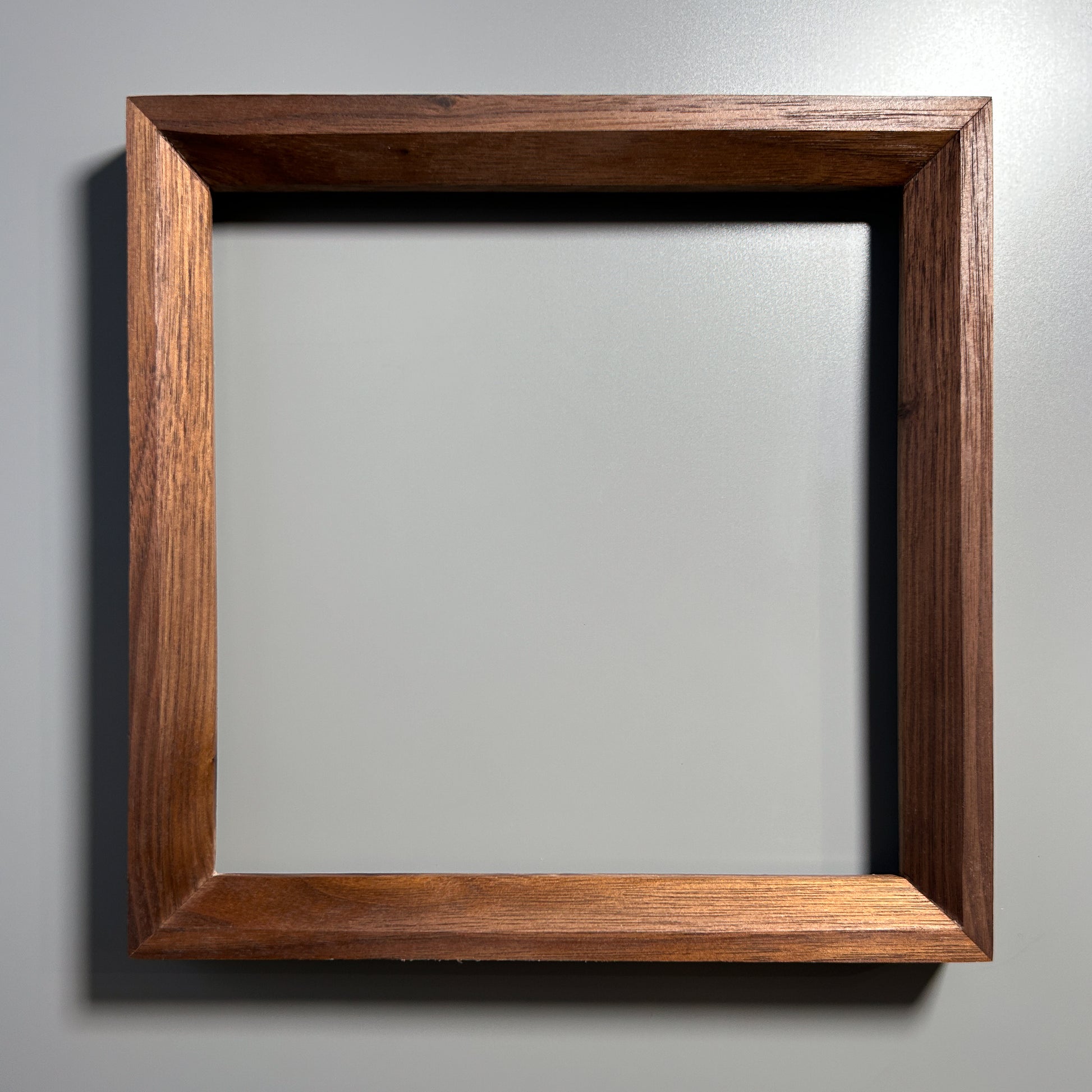 natural wood grain picture frame walnut 10x10 inches
