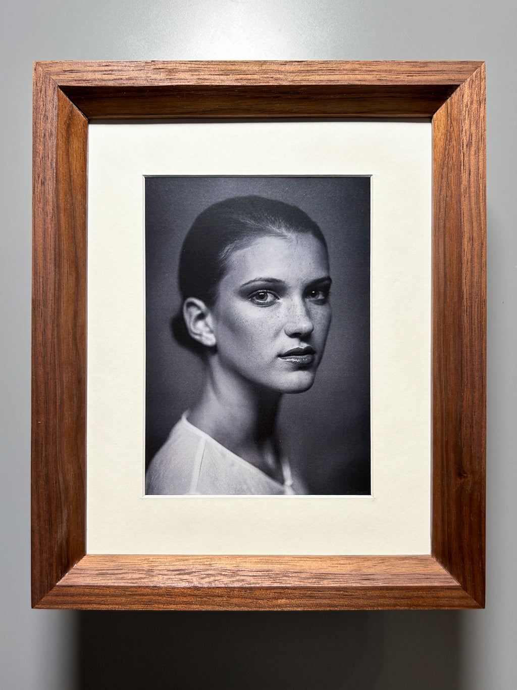 one of a kind handmade picture frame walnut 8x10 inches