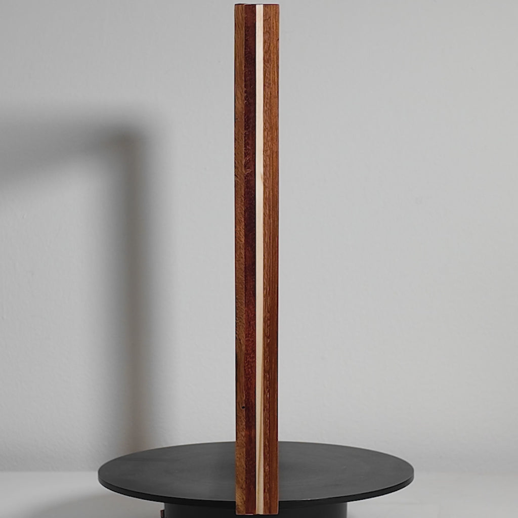 European made artisan picture frame featuring exotic hardwood 12x12 inches