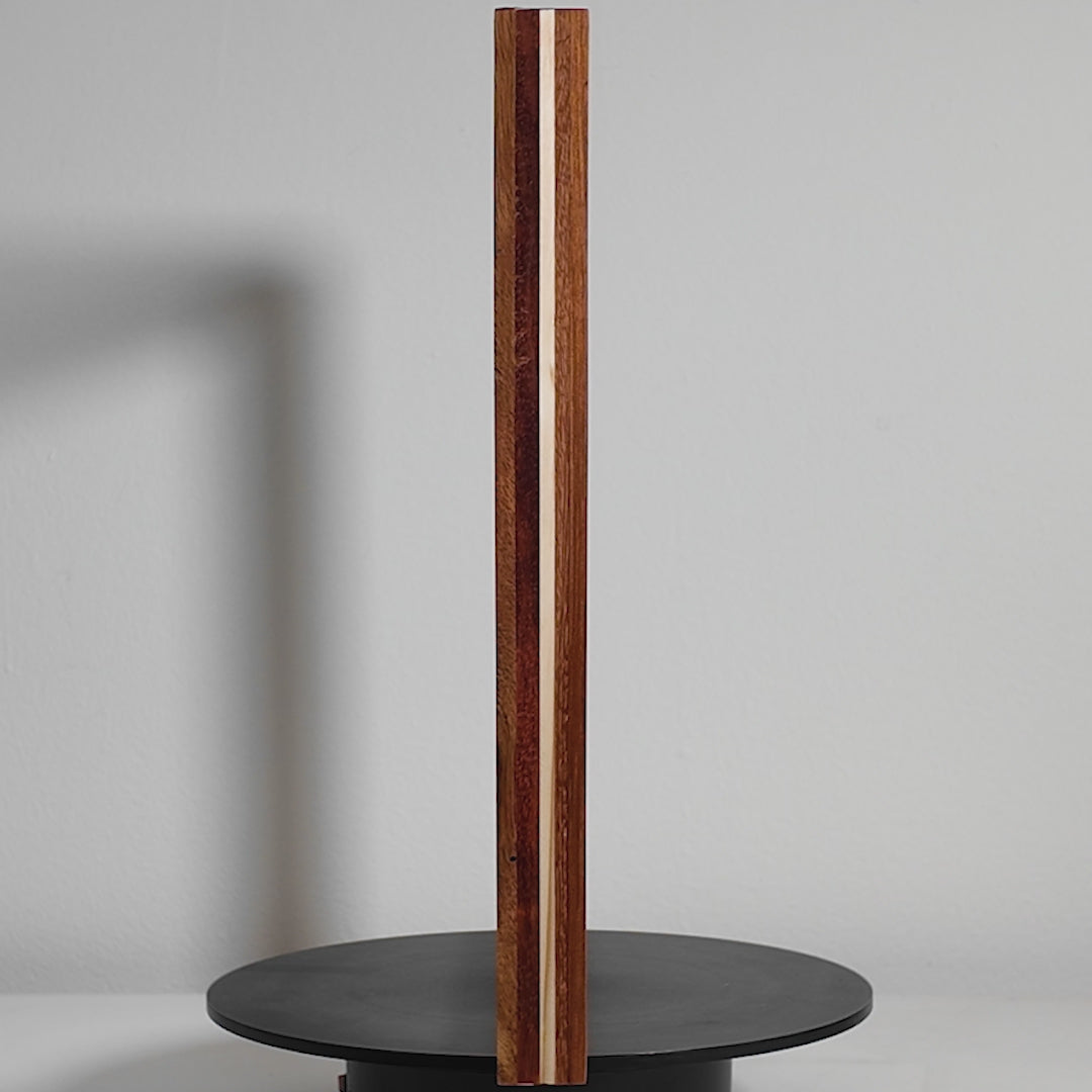 European made artisan picture frame featuring exotic hardwood 12x12 inches