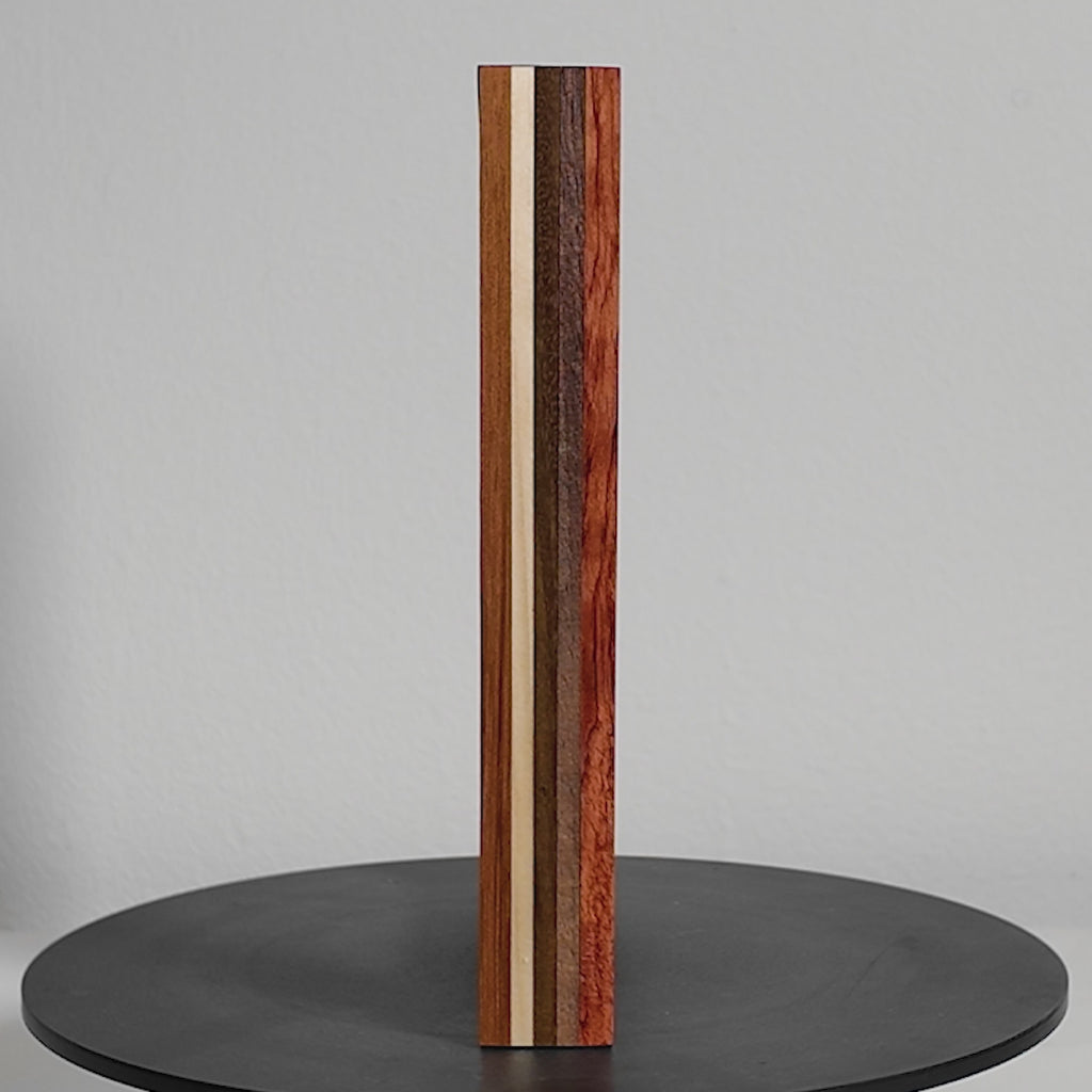 Handmade exotic wood picture frame crafted in Europe 5x7 inches