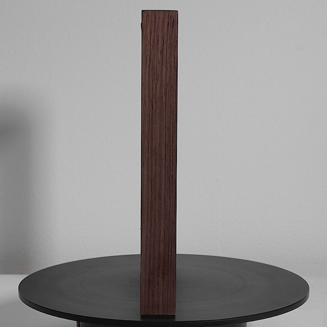 natural wood grain picture frame walnut 10x10 inches