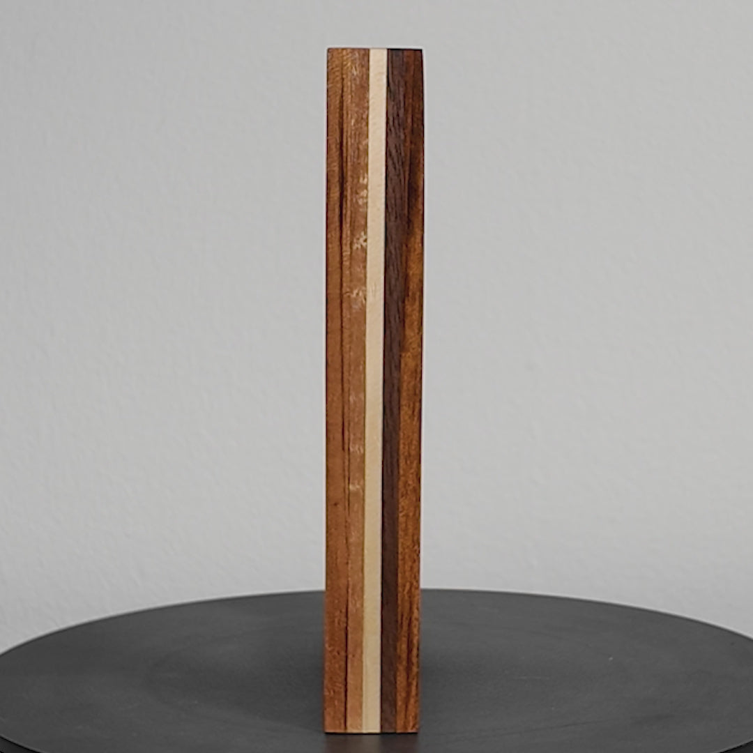 Sustainable exotic wood picture frame handmade in Europe 4x6 inches