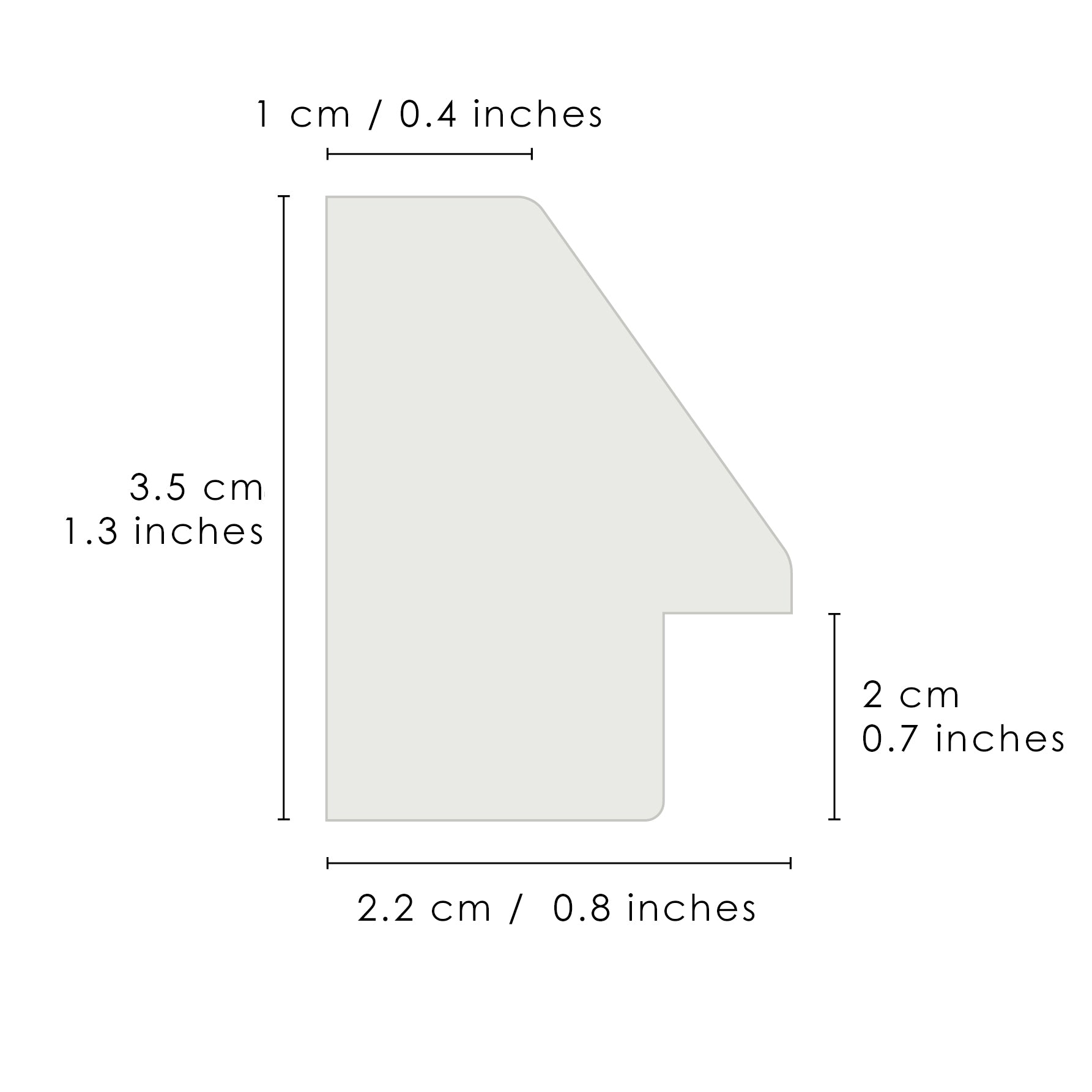 Handmade Solid White Oak Picture Frame - 20×20 cm (8x8 inches)