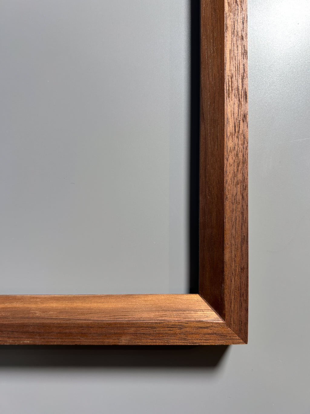 solid wood frame handcrafted by artist walnut 12x12 inches