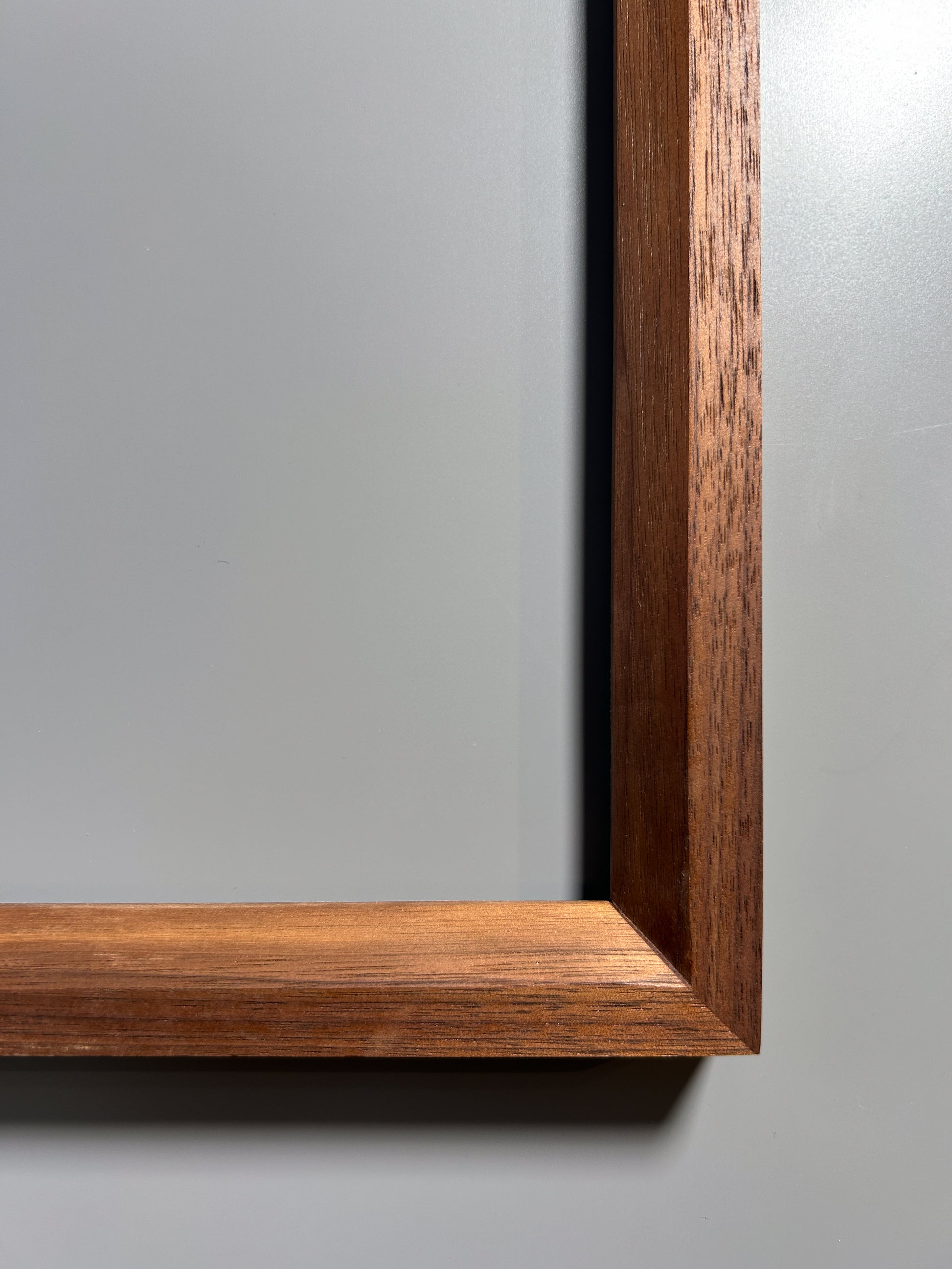 solid wood frame handcrafted by artist walnut 12x12 inches