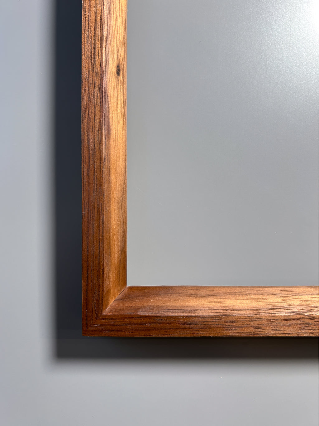 solid wood frame handcrafted by artist walnut 12x12 inches